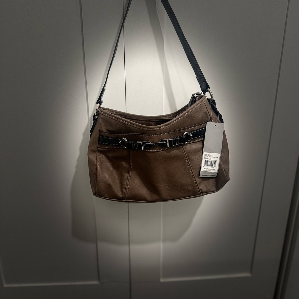 Brown Shoulder Bag with Black Strap Rosetti Brand new with tags
